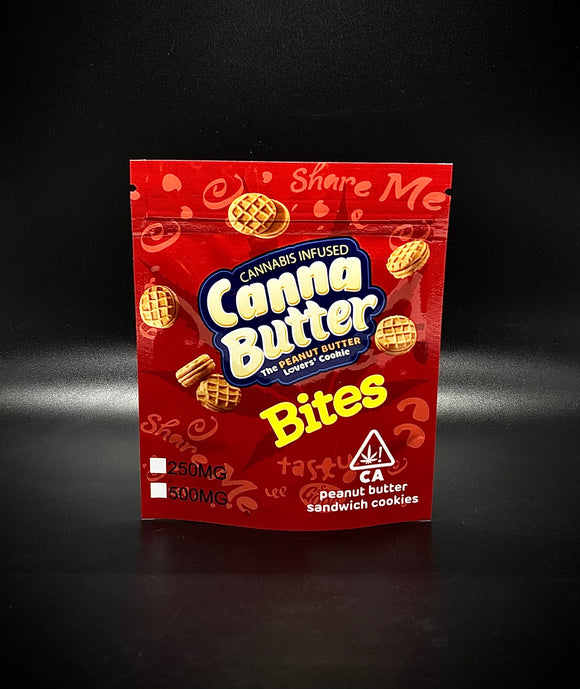 Canna Butter -Bite Sized Peanut Butter Sandwich Cookies-