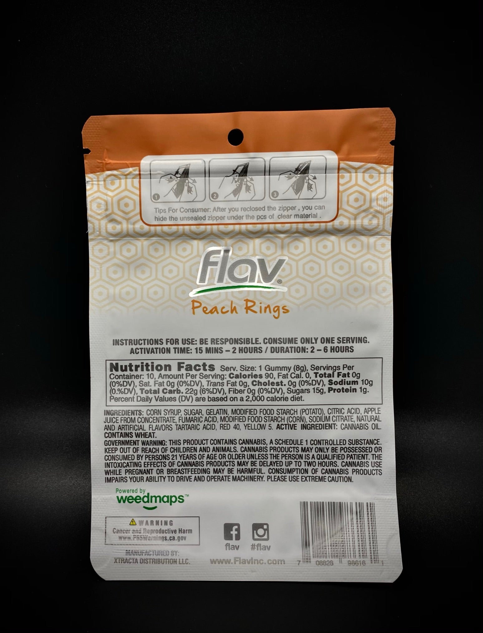 Flav Gummies -Peach Rings- β Xotic Packagez Locker